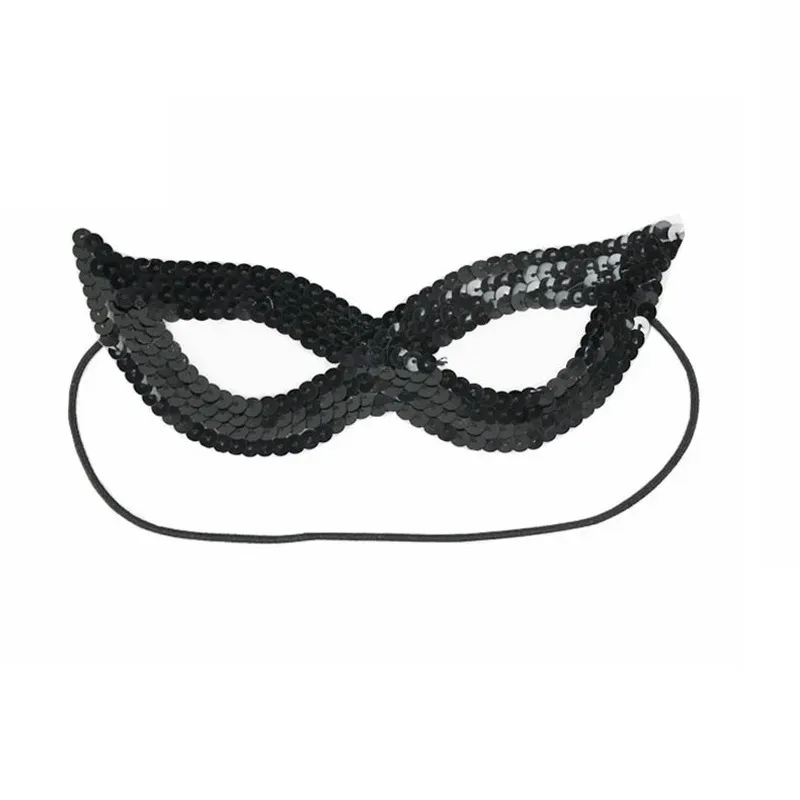 Sequin Cat Women Girl Party Eye Mask Venetian Carnival Masquerade Party Ball Masks Christmas Halloween Navidad QW9732