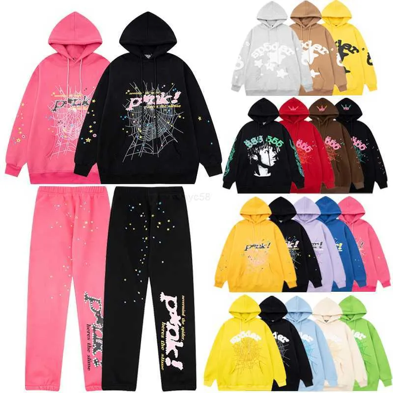 Sudaderas con capucha para hombre Sudaderas 2024 Diseñador Sudadera con capucha Sp5der Young Thug 555555 Sudadera con capucha para hombre Jersey Hip Hop Track Suit Ladys Jumper 3D Sudaderas con capucha de gran tamaño Top Fashi