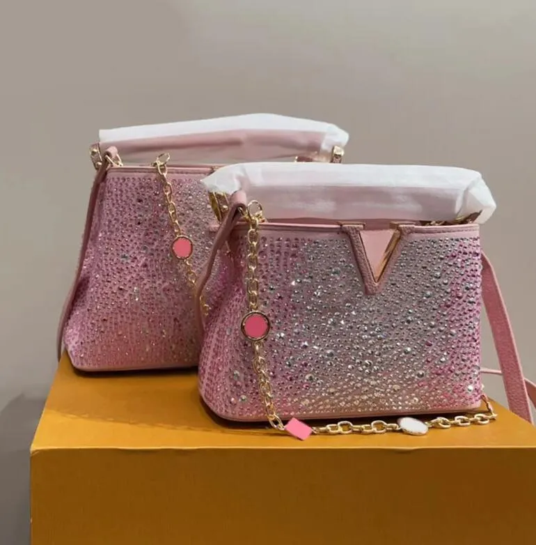 Designer Capucines Borse Bb Borsa a tracolla con strass Borsa da cena con diamanti Borse da donna Borsa Borse costose Portafoglio Luxurys Designer Borsa a tracolla