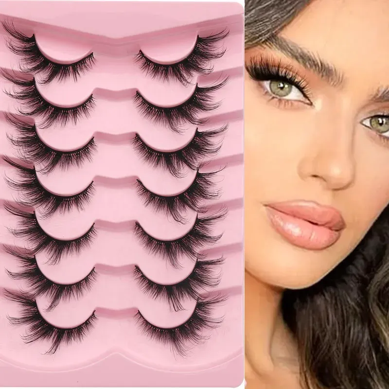 New 70 Pairs cat's eye Natural False Eyelashes Fake Lashes Long Makeup 3d Mink Lashes Extension Eyelash Mink Eyelashes for Beauty