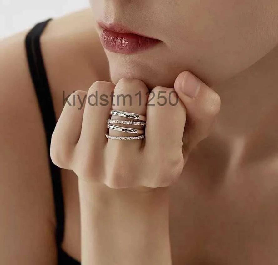 Halley Gemini Spinelli Kilcollin Anneaux Marque Designer Nouveau dans les bijoux de luxe en or et argent sterling Hydra Linked Ring B6E3