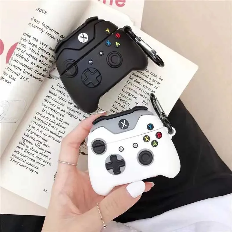 Mobiele Telefoon Gevallen 3D Leuke Cartoon Siliconen Gamepad Controller Draadloze Oortelefoon Opladen Box Case Cover Voor Apple Airpods 1 2 3 2021 Pro 2022