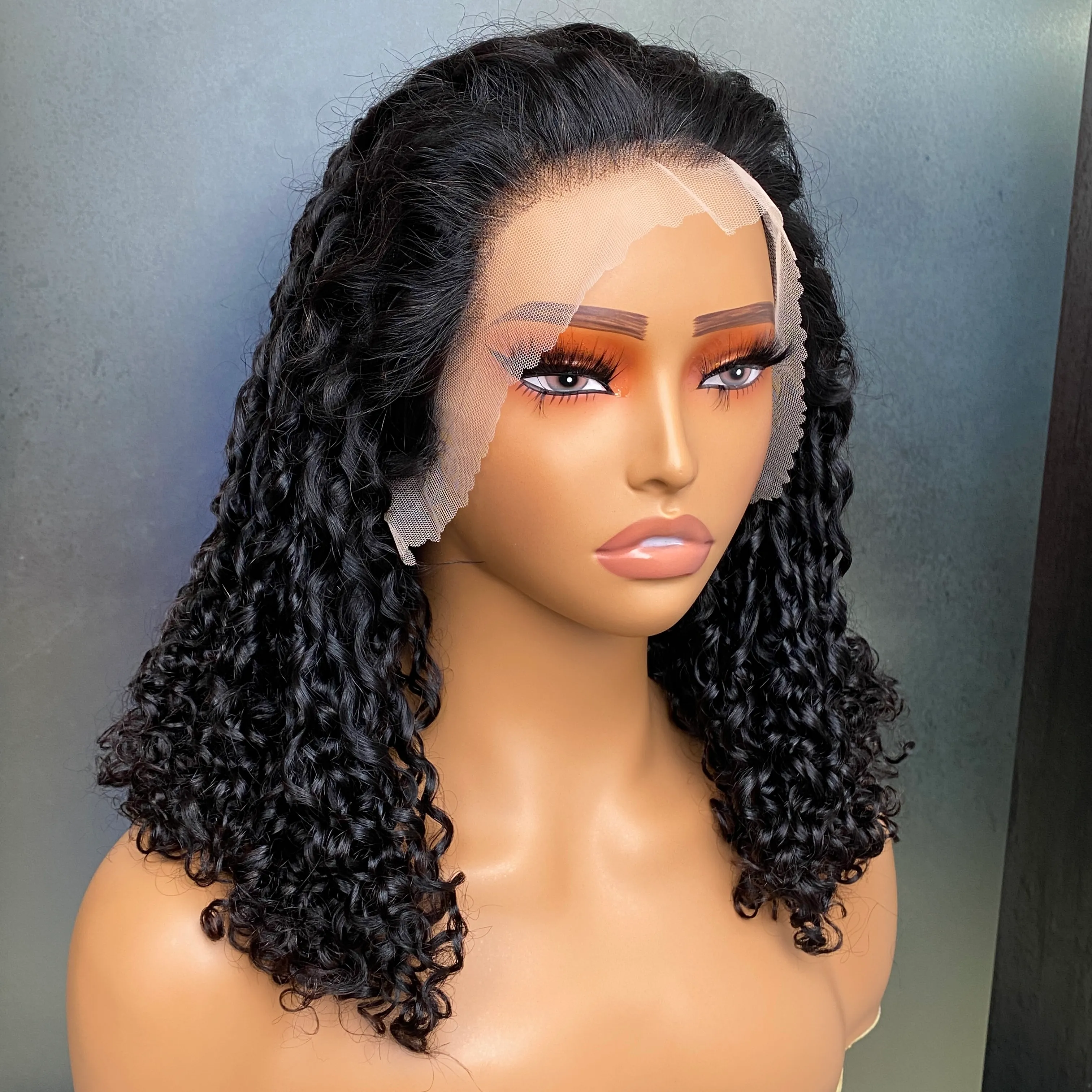 Black Virgin Remy Lace Front Wig 28-34 inches!! Lace Frontal — 13 main image 2
