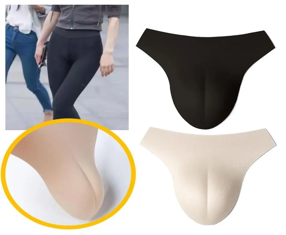 Onderbroek 2PCS Insert Pad Mannen Homo Nep Vagina Ondergoed Verbergen Gaff Slipje Gewatteerde Valse Voor dressoir Transgender7425897