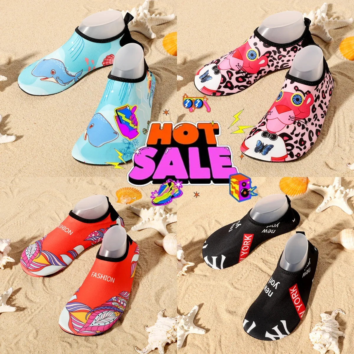 Hommes Plage Nouvelles Chaussures Natation Femmes Sport Nautique Chaussettes Pieds Nus Femmes Sneaker Yoga Fiess Danse Natation Surf Plongée Snorkeling Chaussure Taille 36-4 95 s