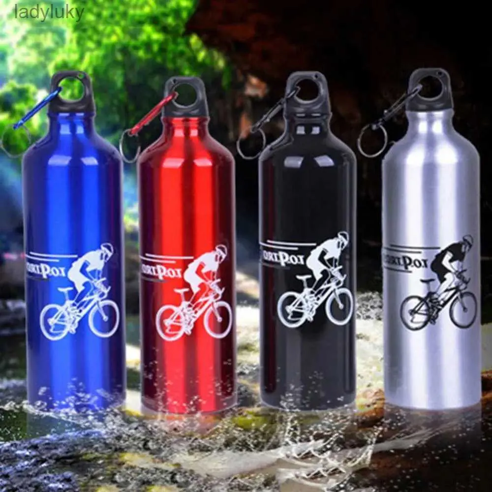 Wasserflaschen Käfige Wasserflasche 750 ml Radfahren Thermo-Fahrradflasche Aluminiumlegierung Fahrrad MTB Mountainbike ZubehörL240124