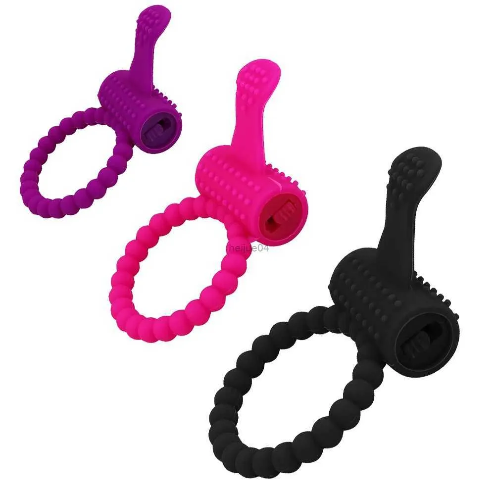 Jouets pour adultes Cock Ring Pénis Sex Toy Cockring Vibrant Homme Anneau Vibrateur pour Couples Femmes Chasteté Cage Masturbateur Érotique Adulte SuppliesL2403