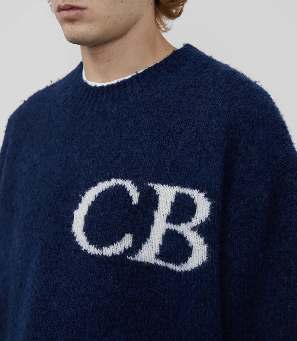Pull Vintage CB Sports - Taille L - Laine Et Acrylique - Style Années 80 Ski - Occasion Très Bon état