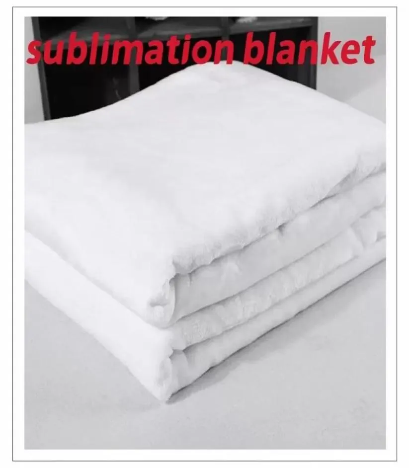 whole new Sublimation blank blanket Heat transfer printing shawl wrap flannel sofa sleeping throw blankets 120150cm shi7536087