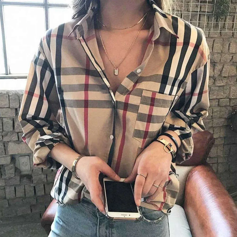 24 mulheres lapela pescoço outono inverno impresso blusa de luxo blusas florais nova moda designer camisas topos camisa de manga comprida S-4XL 563