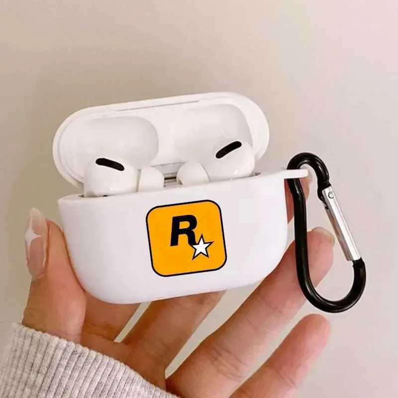 携帯電話ケースロックスターゲームエアポッドプロ2世代ケースApple Airpods 2 3ゲームプレーヤー向けのギフトのためのワイヤレスイヤホンカバー