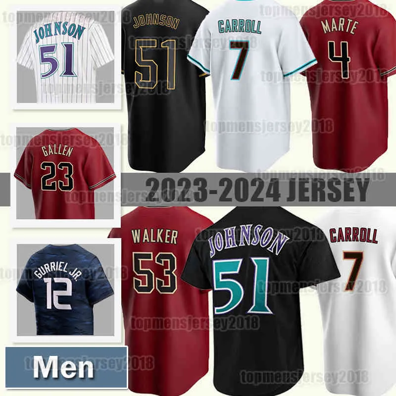 7 Corbin Carroll Jersey 51 Randy Johnson Baseball 5 Alek Thomas Arizonas 4 Ketel Marte 53 Christian Walker 12 Lourdes Gurriel Jr. Zac Gallen Diamondbacks Ryan Thompson