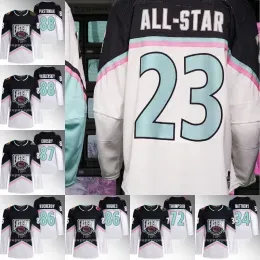 ''Capitals''2023 All Star Game Hockey Jerseys Eastern Conference Tage Thompson Dylan Larkin Nikita Kucherov Andrei Crosby Alex Ovechkin sgg