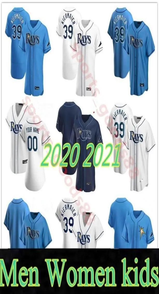 Custom College Wear Custom 2020 2021 39 Kevin Kiermaier 4 Blake Snell 17 Austin Meadows 1 Willy Adames Hunter Renfroe Jiman Choi J8180703