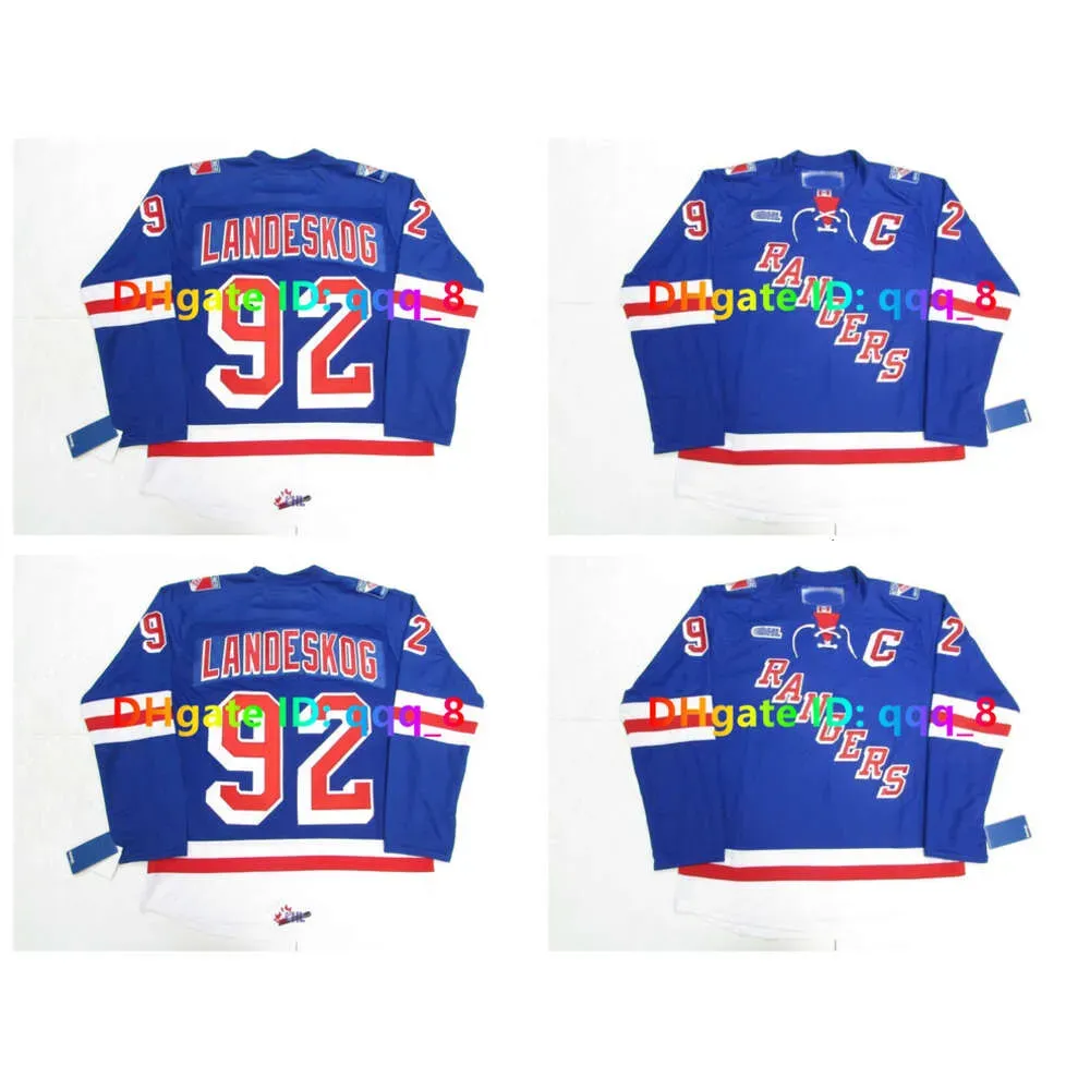 OHL KITCHENER RANGERS Hockey Jersey GABRIEL LANDESKOG Blue Size S-4XL rare