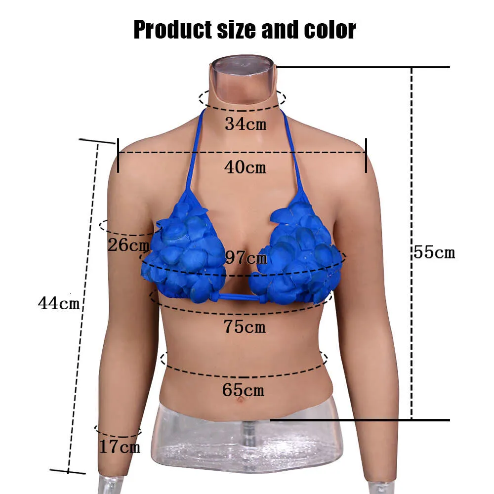 Silicone Breast Forms Breastplate Fake Boobs for Crossdressers Cosplay H Cup