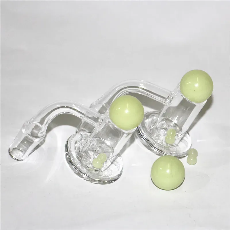 Blender Spin Quartz Banger Smoking Accessories 14mm Male Joint Glass Bong Beveled Edge Terp Slupper Oil Dab Rigs Spinner Cap Marble Buby Pearls glass ash catcher