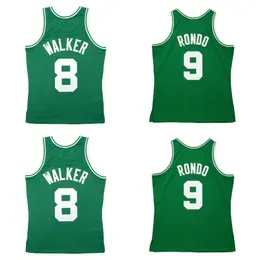 Antoine Walker 2000-01 Celtices Basketball Jersey Bostons Ron Rondo 2007-08 Mitchell and Ness Throwback Jerseys Green Size S-XXXL