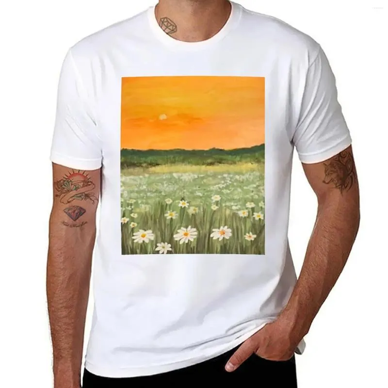 Męskie koszulki T-shirt Daisies Kawaii Ubrania