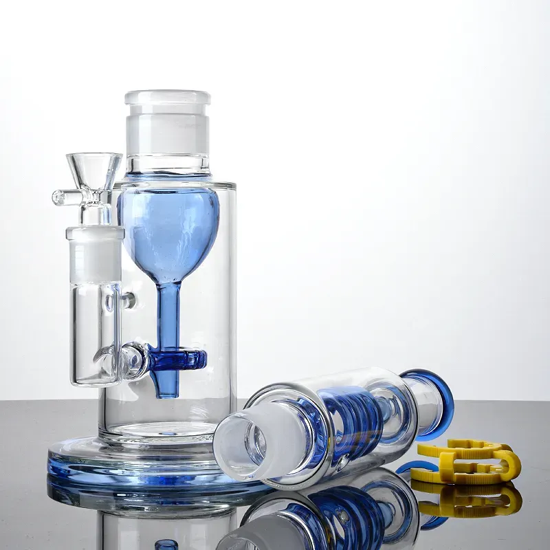 Wholesale Heady Glass Bong New Hookahs Percolator Smoking Water Pipes Oil Dab Rigs Straight Type 18mm Female Joint Bongs With Bowl