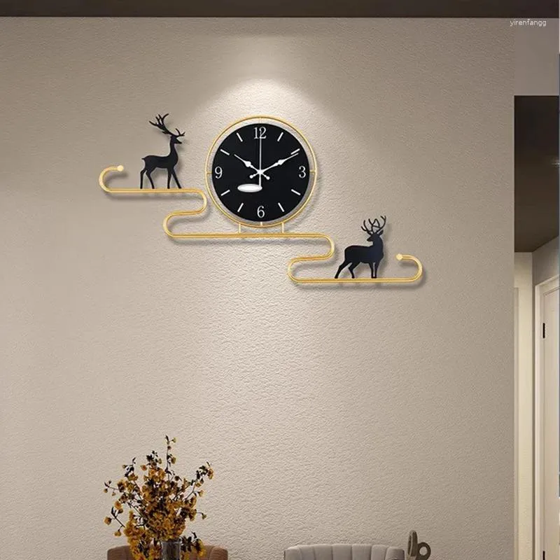 Wandklokken Woonkamer Stille Mode Scandinavisch Creatief Minimalistisch Horloge Esthetisch Interieur Reloj De Pared Woondecoratie