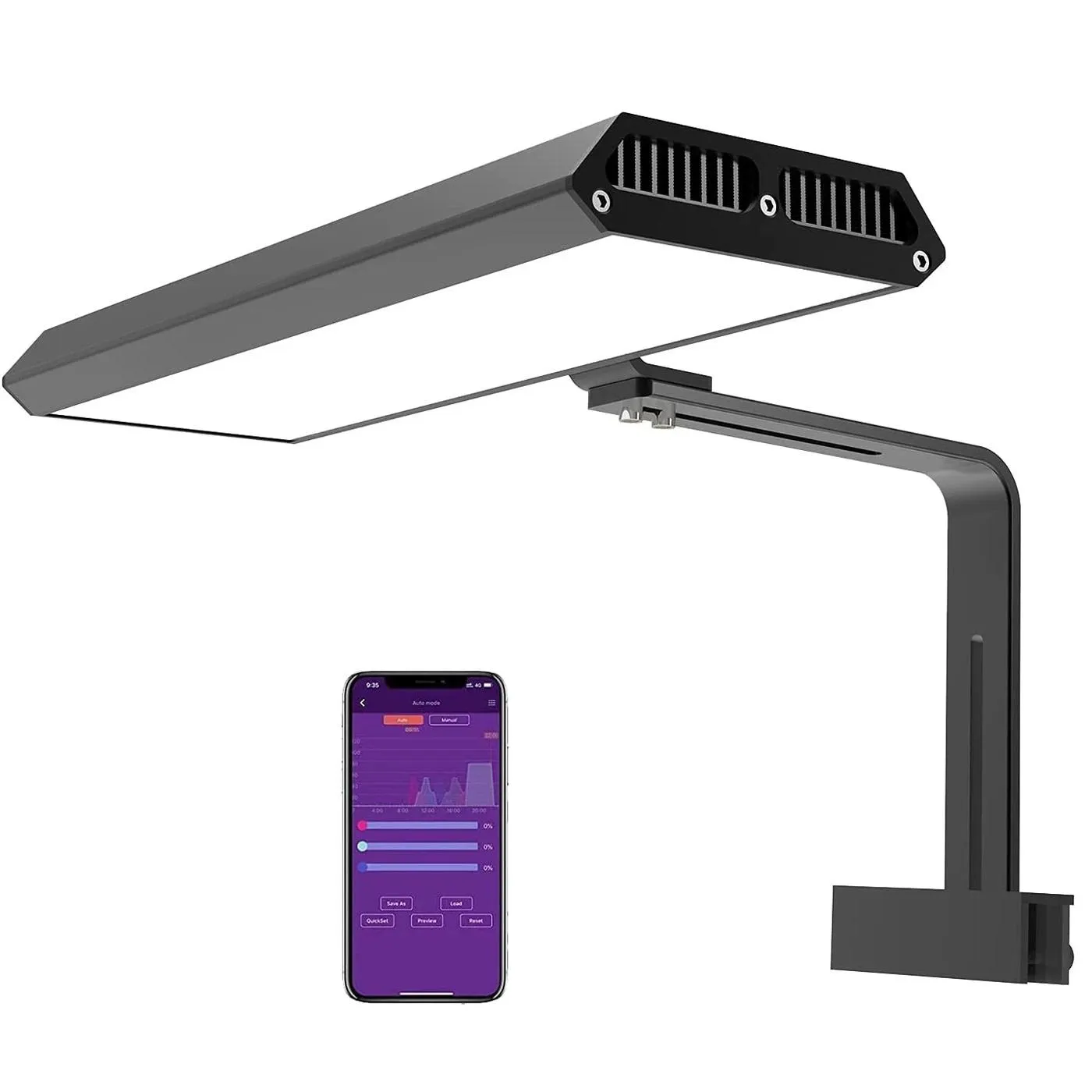 Éclairages Nouveau Chihiros RGB VIVID II MINI lumière LED pour Aquarium intelligent Bluetooth App contrôle plante lampe à LED système d'éclairage lumières pour plantes d'eau