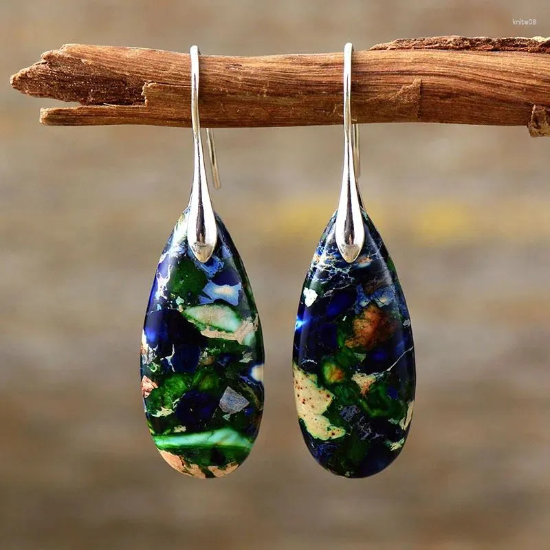 Dangle Earrings Luxury Boho Vintage For Women Bohemian Emperor Stone Pendant Natural Jewelry Accessories