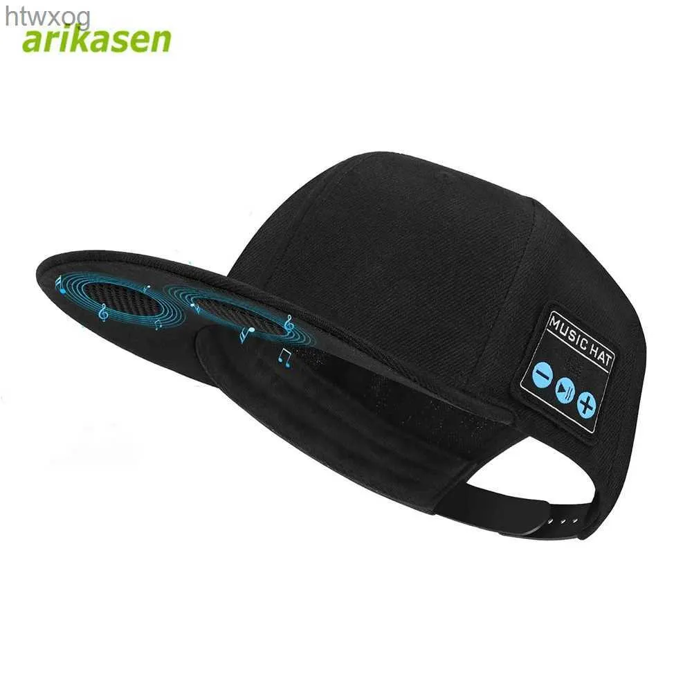 Portabla högtalare hatt med Bluetooth -högtalare justerbar trådlös smart högtalartelefon cap för utomhussport trådlös Bluetooth baseball cap med mic yq240124