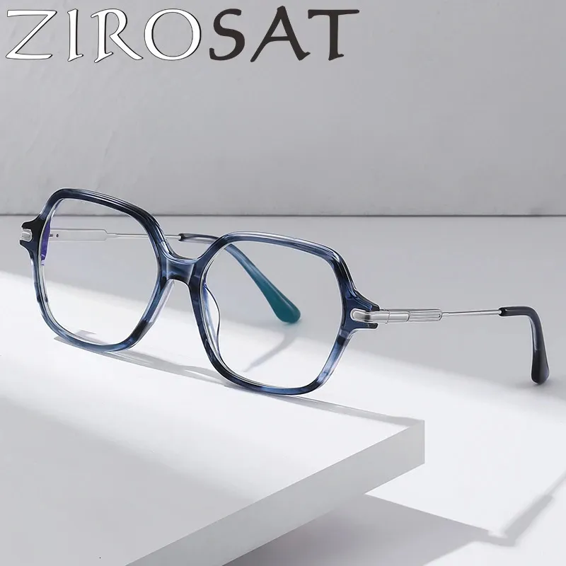 ZIROSAT BJ9209 AntiBlue Ray Optische Acetaat Fullrim Frame Recept Brillen Rx Mannen Bril voor Mannelijke Brillen 240118