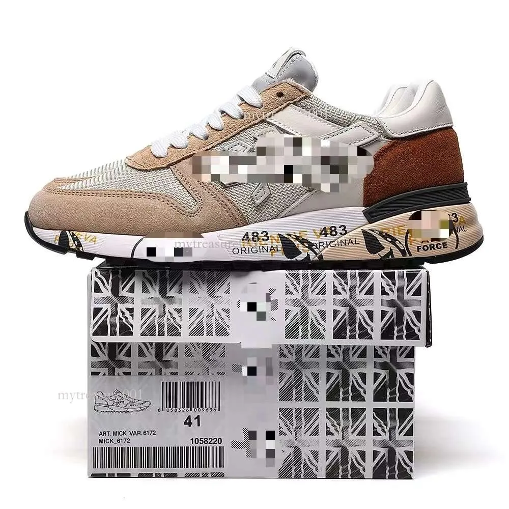 Designer Premiata Schoenen Italië 2024 Nieuw voor Heren Dames Sneakers Echte Nieuwe Vintage Premiate Sneakers Paar Rijst Premiada Schoenen Hardloopsneakers Casual Schoenen 567