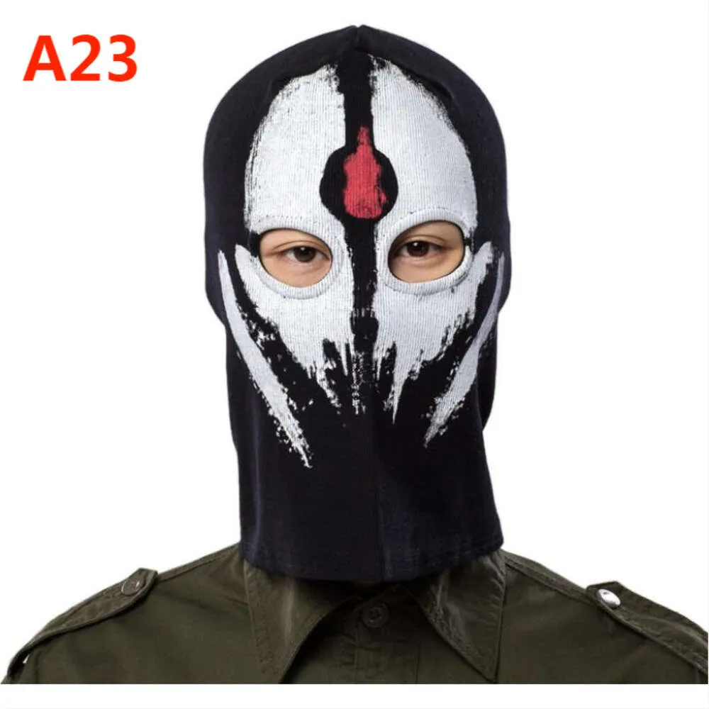 Cross Border Duty Hat Game Skull Kopfbedeckung Warmer Herbst und Winter Kalte Reitmaske Outdoor-Gesichtsschutz Winddichte Maske Winddichte Gesichtsmaske 1-2