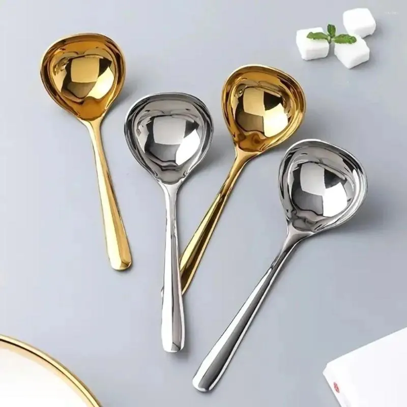 Spoons 304 Stainless Steel Pot Spoon Essential Tools Thicken Korean Soup Ladle Long Handle Cooking Utensils Home