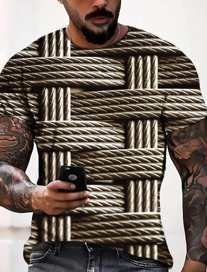 T-shirt da uomo T-shirt grafica girocollo stampa 3D casual quotidiano manica corta abbigliamento abbigliamento moda cool designer