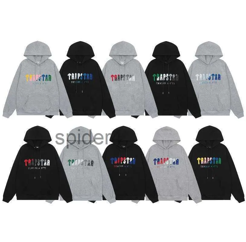 Designerkleding Heren Sweatshirts Trainingspakken Hoodies High Street Niche Rap Trendy Trapstar Handdoek Geborduurde Pluche Hoodie Los Casual Pullover Jack FIV4