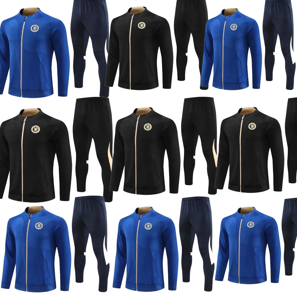 23/24 CFC Soccer Jersey Long Sleeve Man Kit Tracksuit Pulisic 23/24 Mount Havertz Sterling Jorginho Training Shirt Koulibaly Kante Track Suits