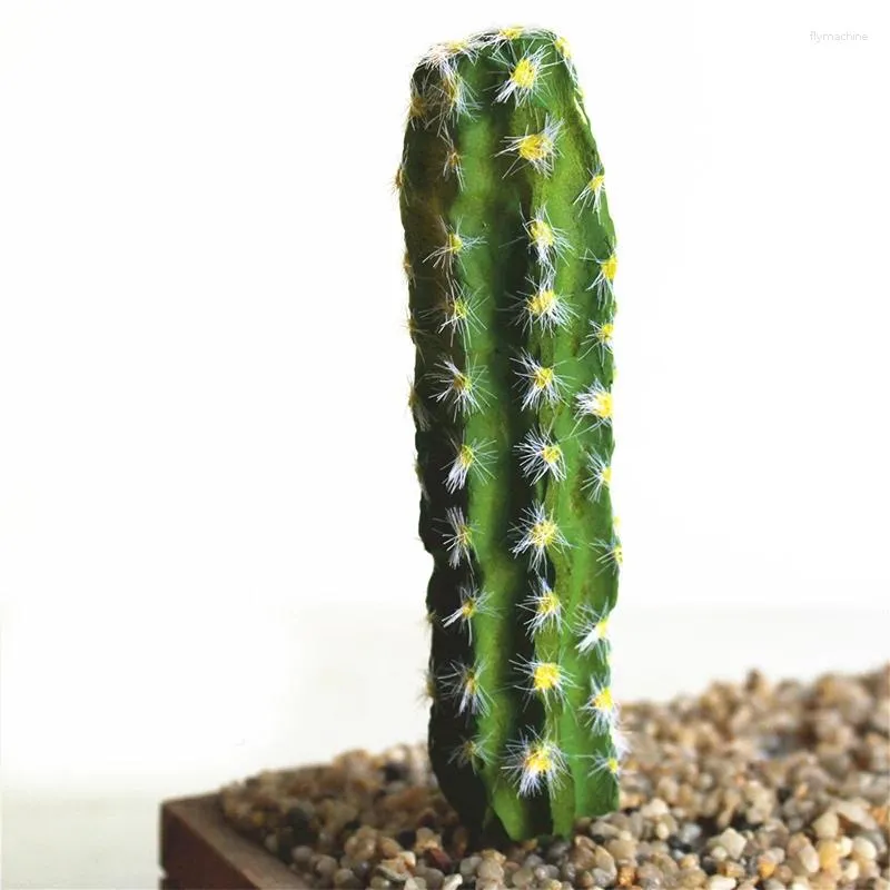 Flores decorativas simulação pera espinhosa suculentas cactus plantas verdes falso diy decoração de casa deserto paisagem artificial