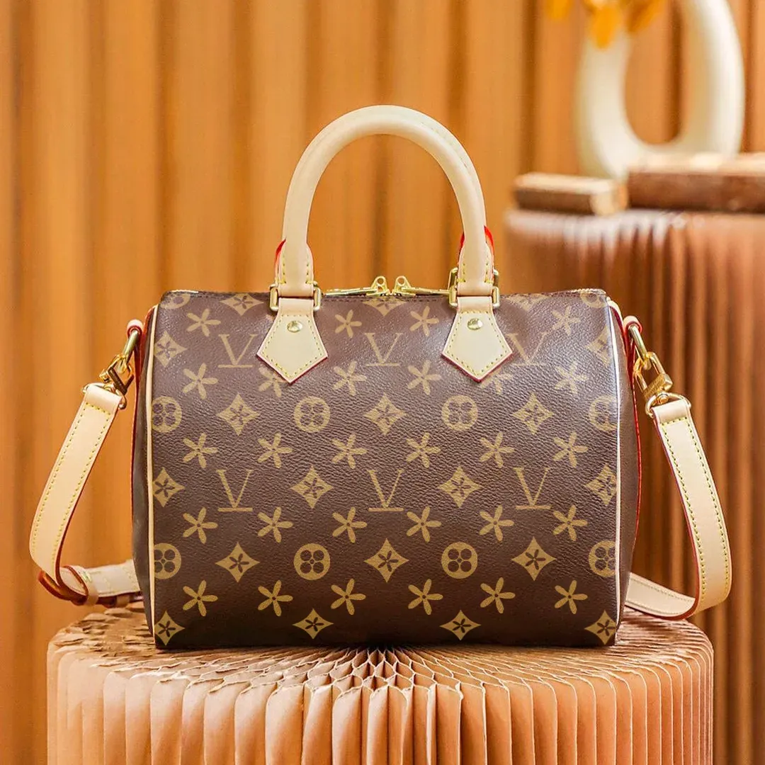 Bolsa de bagagem de designer de alta qualidade, bolsa de ombro transversal, alça feminina, carteiras de couro genuíno, bolsa de mão
