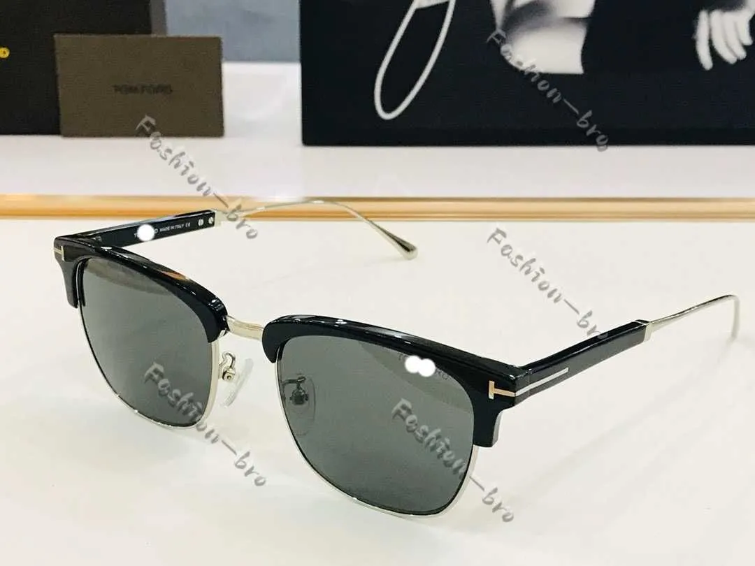 Designer Tf Occhiali da sole Cassius Occhiali da vista Tom-fords Occhiali da sole da uomo per donna Stile mezza montatura Versione alta con occhiali da vista Donna Montature in acetato Modern RXJU 438