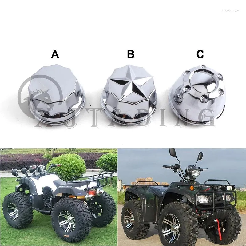 Ruote All Terrain 4 Pz/lotto Copertura Decorativa Galvanica Speciale Coprimozzo Per ATV UTV Buggy Quad Bike 10 Pollici 12 14 Parti in lega