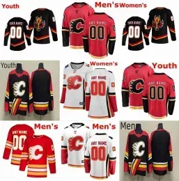 CUSTOM Calgary``Flames``Calgary Hockey Jerseys 73 Tyler Toffoli 28 Elias Lindholm 52 MacKenzie Weegar 22 Trevor Lewis 16 Nikita Zadorov 17 M