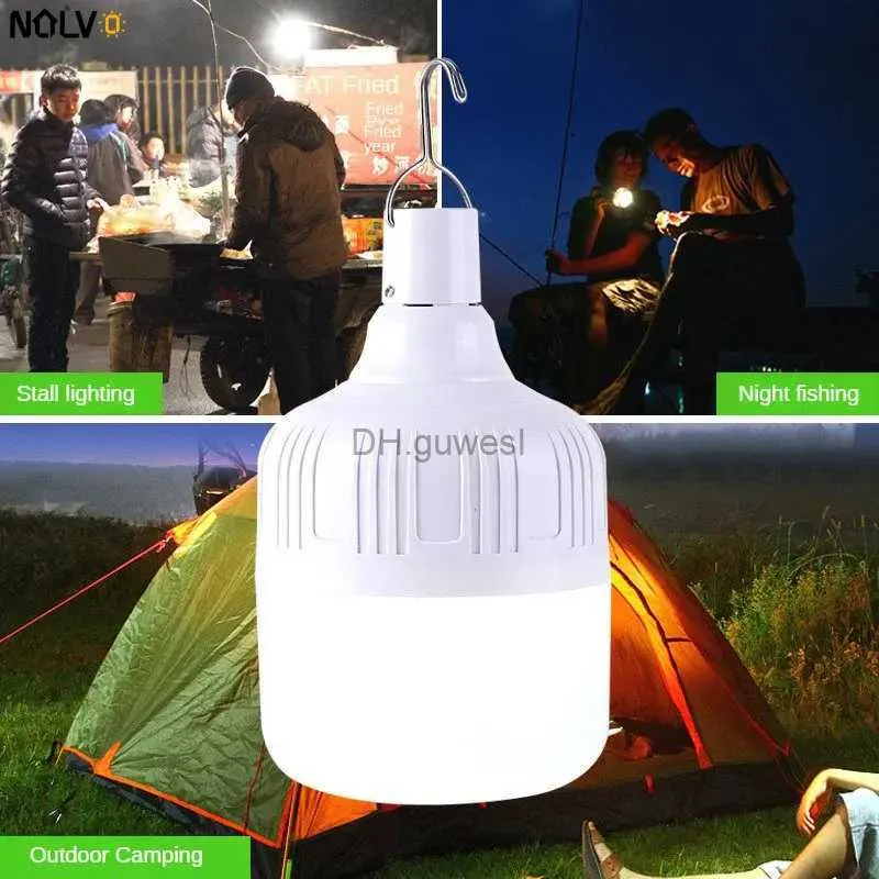 Camping Lantern High Power Mobile Torch Hanging Night Market Lights Portable Led Bulb Outdoor Camping Lamp High Power Emergency Lanterns YQ240124