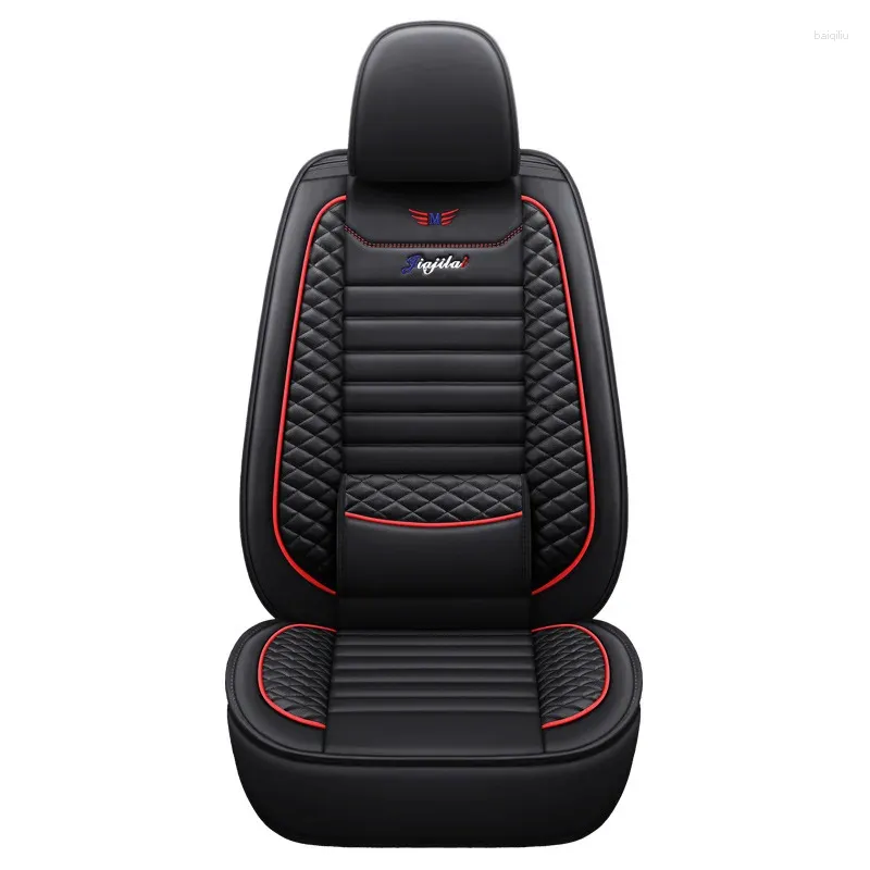 Car Seat Covers PU Leather Cover Front Rear Protector Mat Pad For Auto Back Cushion Non Slide Breathable Accessories