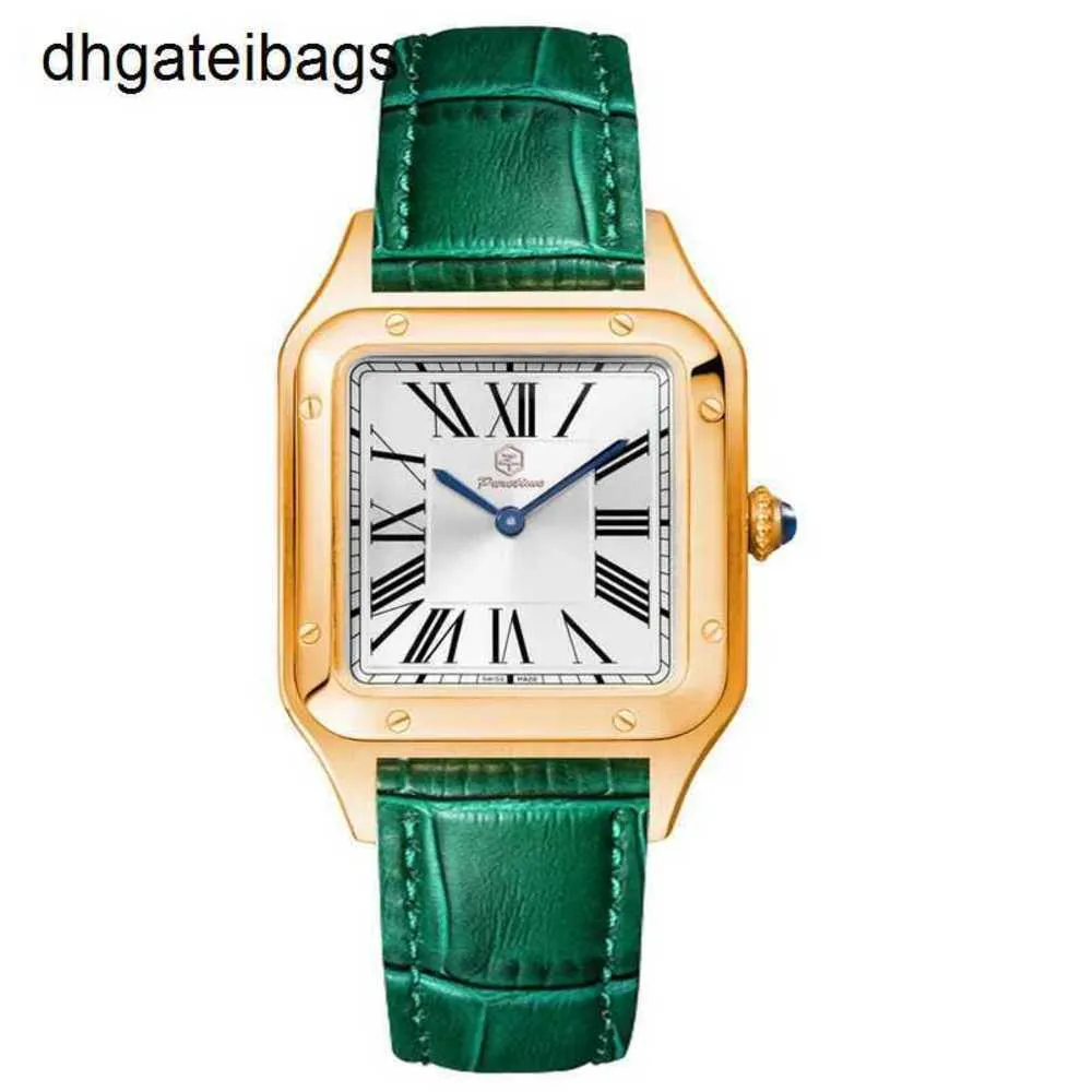 Carters Orologio Tank Orologi svizzeri Automatico Designer Donna Movimento al quarzo Cinturino in pelle di mucca Vari colori disponibili Vetro zaffiro Impermeabile Montre De frj