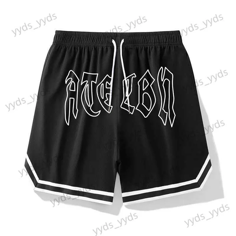 Herenshorts Zomermodemerk Gedrukt Ijszijde Basketbalshorts Herenmode Casual Broeken Ijszijde Losse sportshorts voor heren Hong Kong T240124