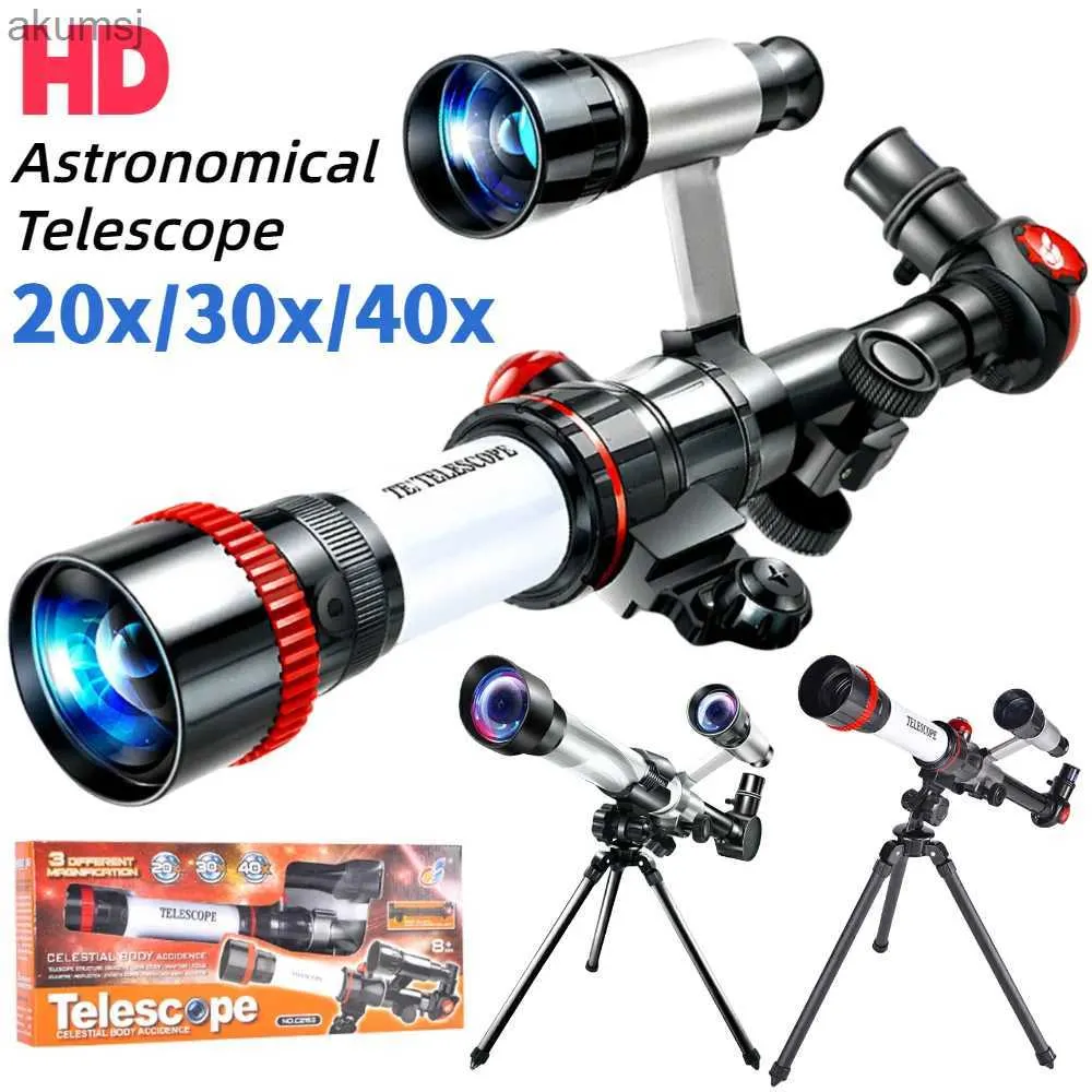 Telescopes High Magnification Monocular Professional Astronomical Telescope Kids Science Experiment Monocular Outdoor Zoom HD Telescope YQ240124