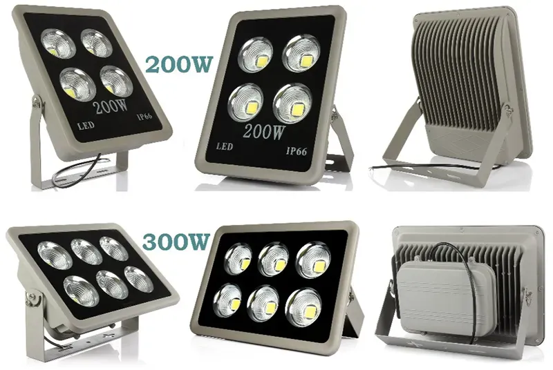 LED Floodlight AC 85-265V COB 200W 300W 400W 500W Reflector Flood Lighting Spotlight Waterproof Outdoor Gargen Lamp