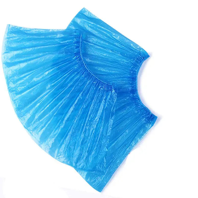 Disposable Cleanroom Visit Plastic Elastic Blue Color Shoe Covers Dust-proof And Anti-skid Waterproof Indoors Kitchen Supplies