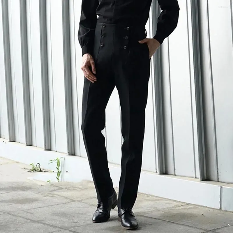 Herrbyxor 2024 Spring Business Casual Suit Straight Leg Retro Formal