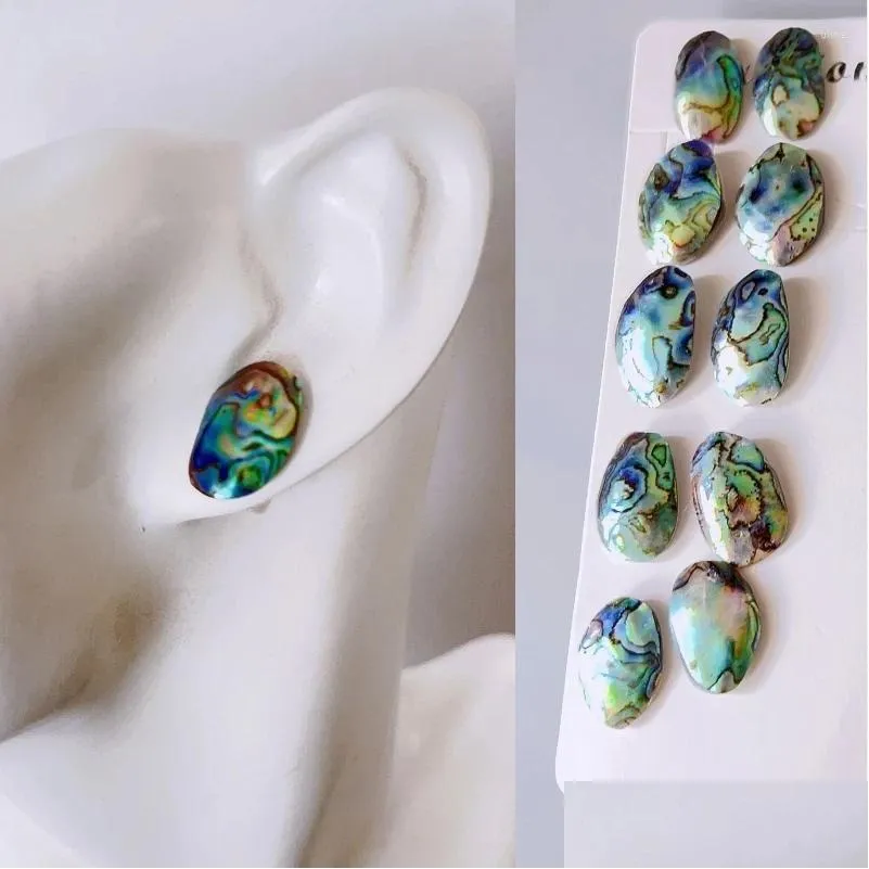 Stud Oorbellen Luxe Natuurlijke Abalone Schelp Studs Fashion Party Vrouwen Sieraden Accessoires Drop Delivery Otvtk