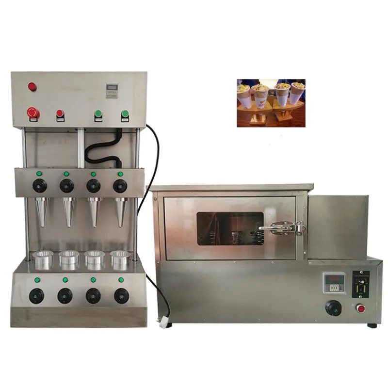Hot selling hoge kwaliteit pizza maker automatische kegel pizzamachine snackmachine Conische pizza making machine